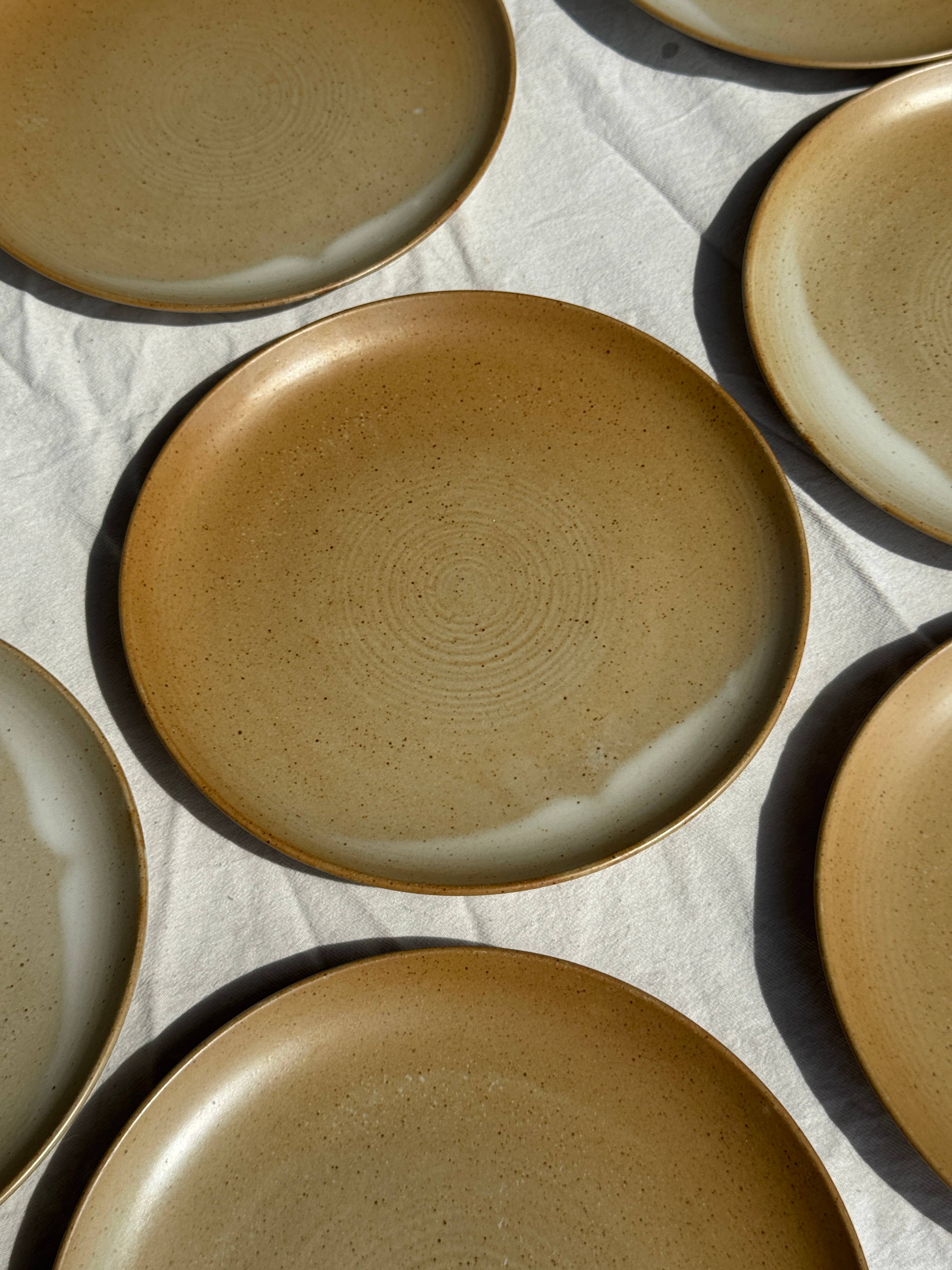 Office Objets - Wholesale Dinner Plate - Set of 6 stoneware plates Village France D2440