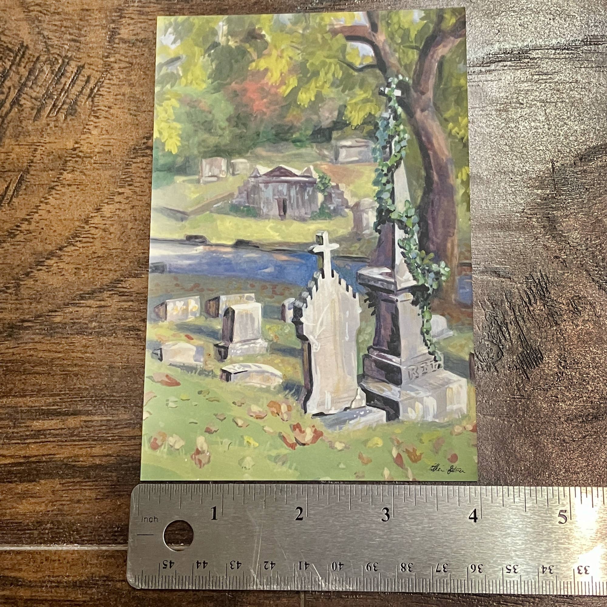 Esther Sketch - Wholesale Postcard - Victorian Graveyard Postcard 2