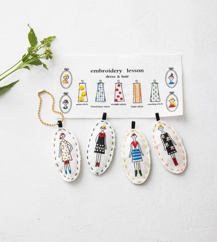 「FUNJI」In Japan - Wholesale Embroidery/Cross Stitch Supplies - Japanese Embroidery Kit: 100 Ladies DIY for Beginners