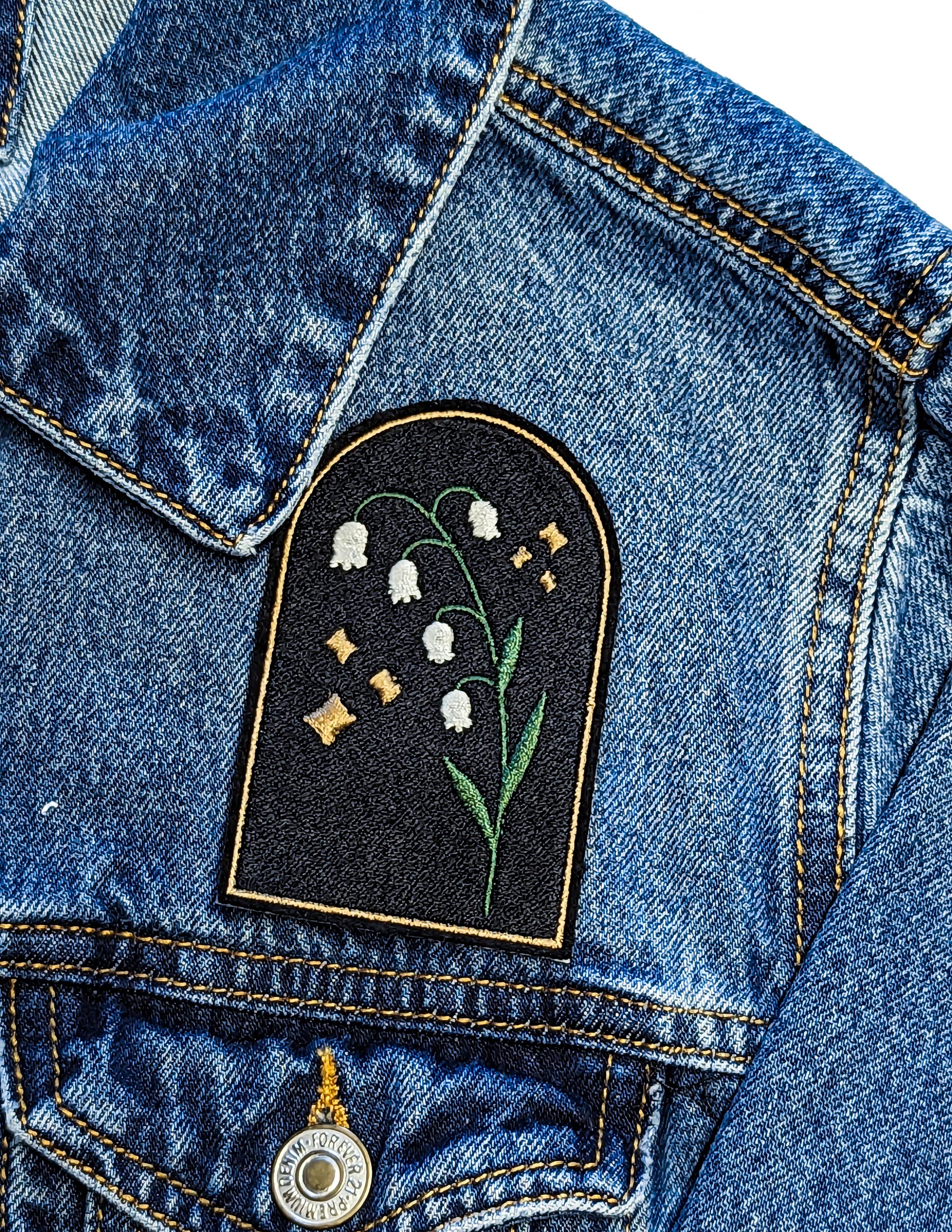 Project Pinup – Engroshandel Patch – Lily of the Valley Flowers Iron On Broderet Patch2