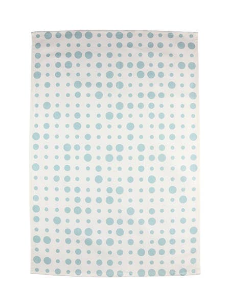 Torchon à pois turquoise pour la vente par Hugodesign