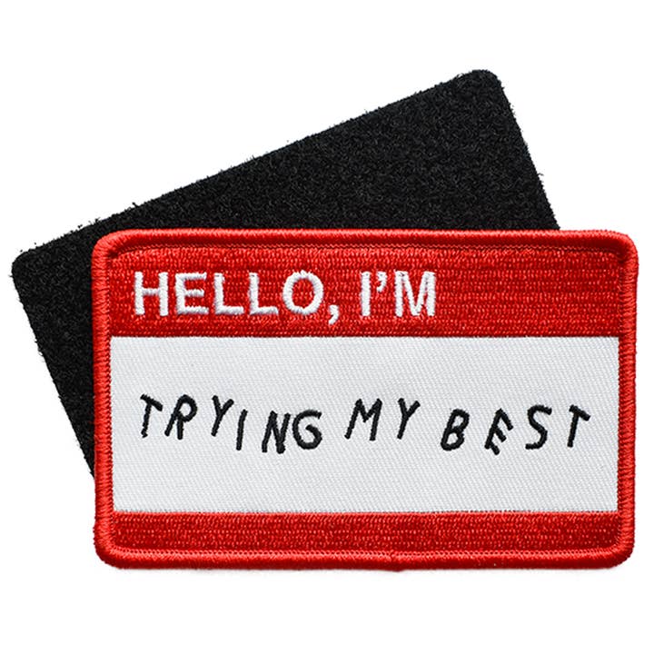 Trying My Best (toppa in velcro) per la vendita all'ingrosso da parte di Retrograde Supply Co.