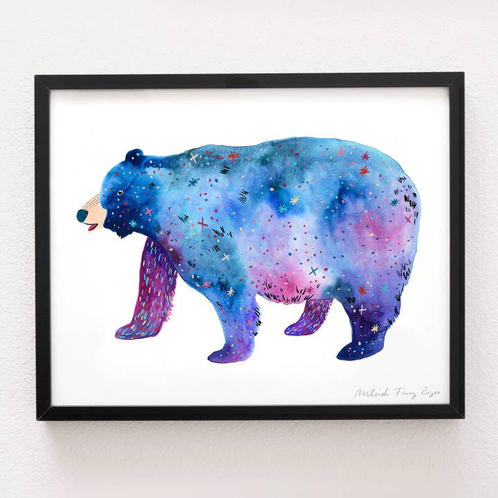 XL Space Bear Print for wholesale by Party Mouse Studio