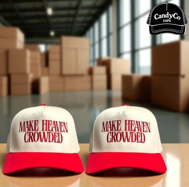 The Candy Collections - Wholesale Trucker Hat - Women's - Make heaven crowded faith Jesus Embroidered trucker Hat 2