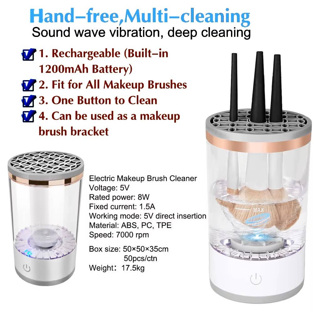 VIGOR - Wholesale Makeup Brush Cleaner - Multi-Functional Electric Makeup Brush Cleaner12