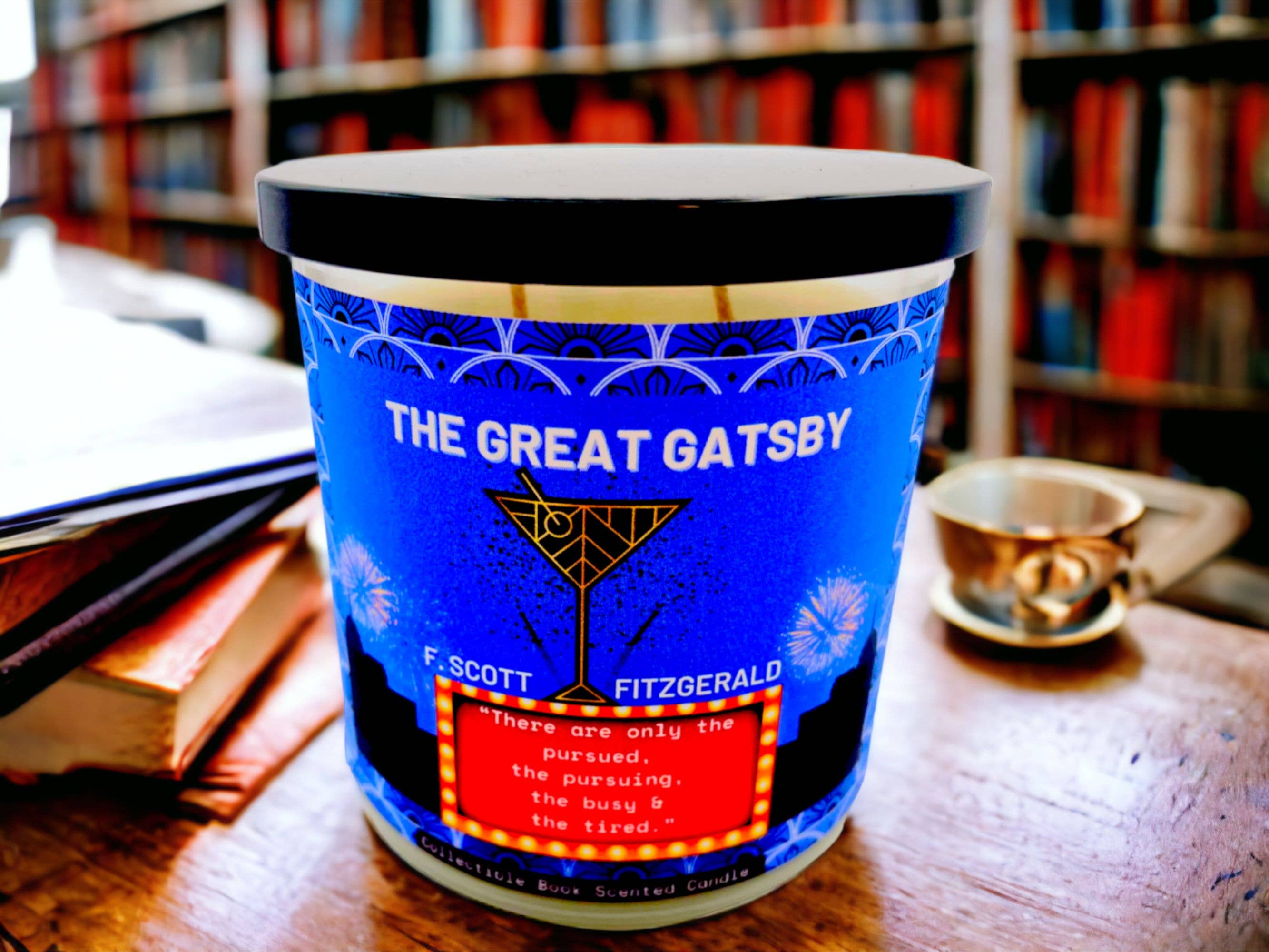 Nefer Designer Candles & Home Decor - Wholesale Jar/Filled Candle - The Great Gatsby by F. Scott Fitzgerald | Literature Candle1