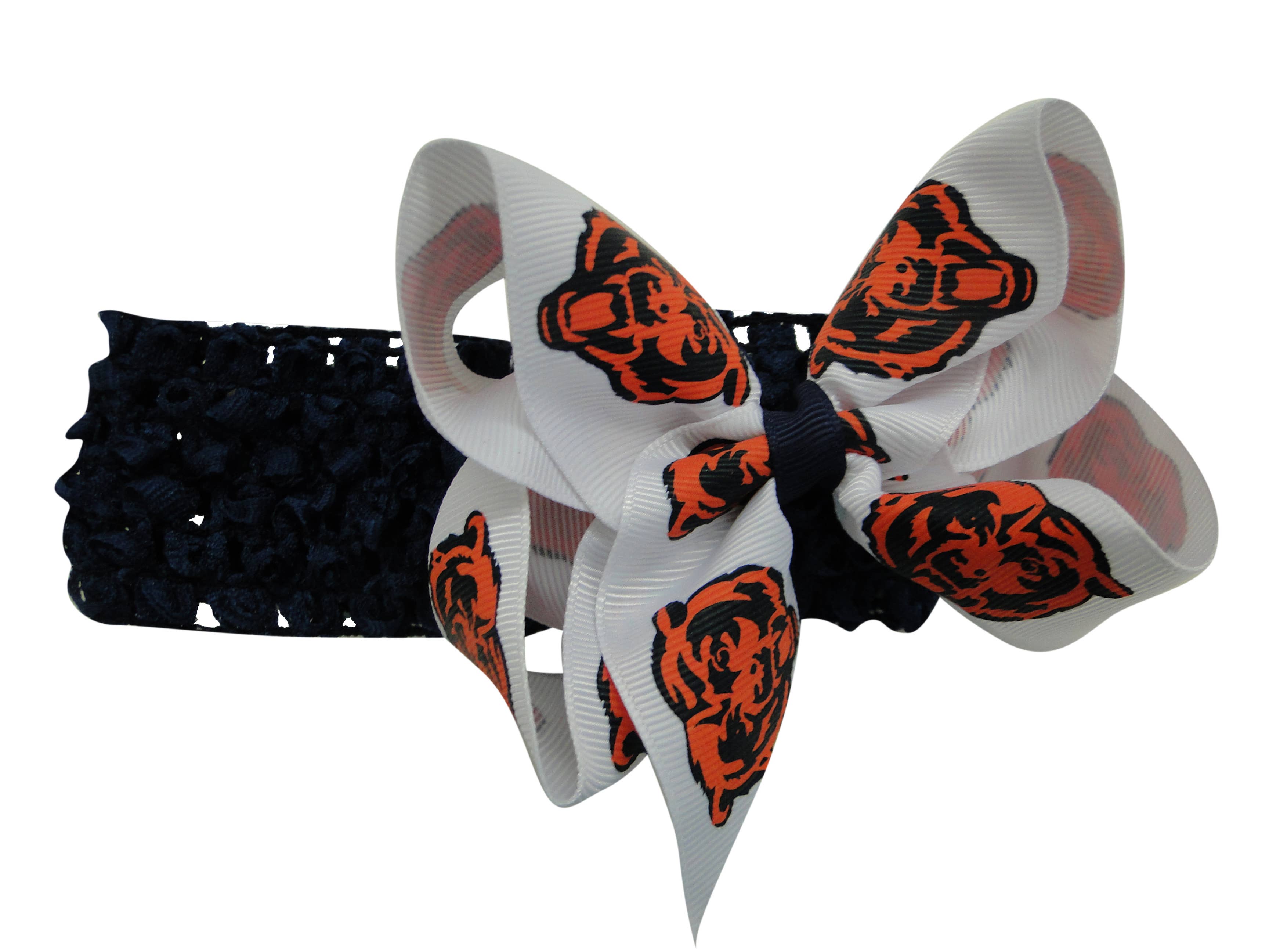 USA Licensed Bows and Accessories – wholesale Fashion headband – women's – Crochet Headband W/ Junior Bow #2636