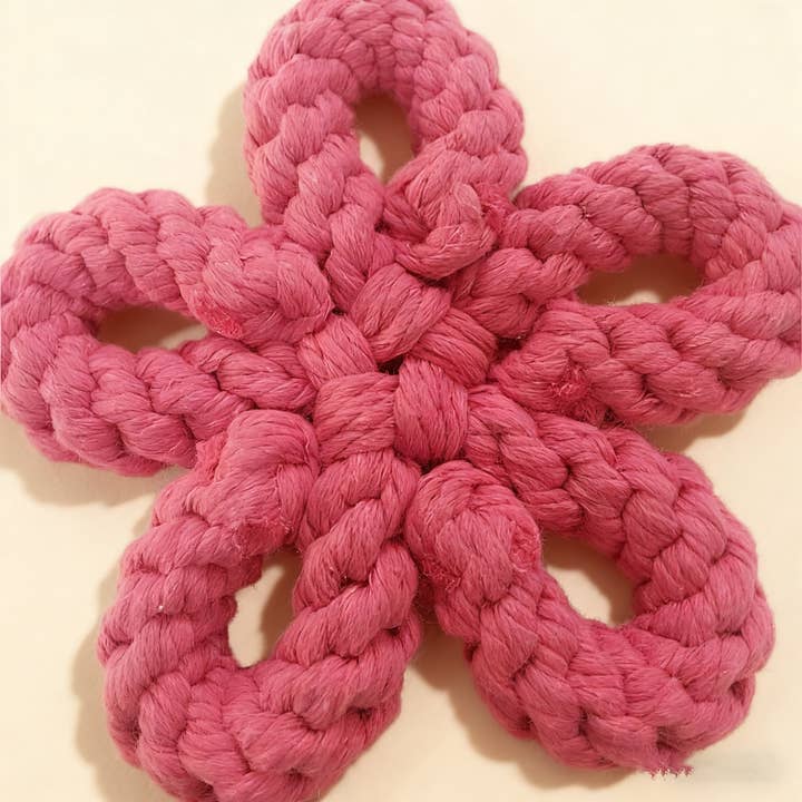 Five Rings Rope Dog Toy – Handmade Chew Toy_CWMM8039 for wholesale by PAWPAWwholesale