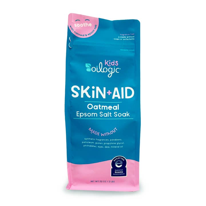 Kids Skin+Aid Oatmeal Epsom Salt Soak for wholesale by Oilogic Baby & Kid Solutions