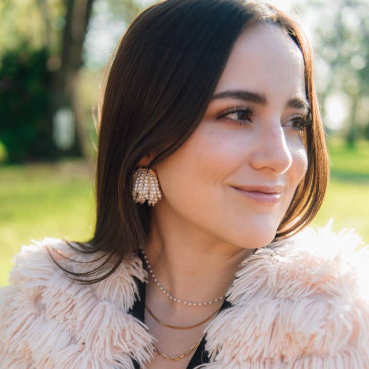 Steward & James - Wholesale Dangle Earrings - Pearl Firework Earrings1