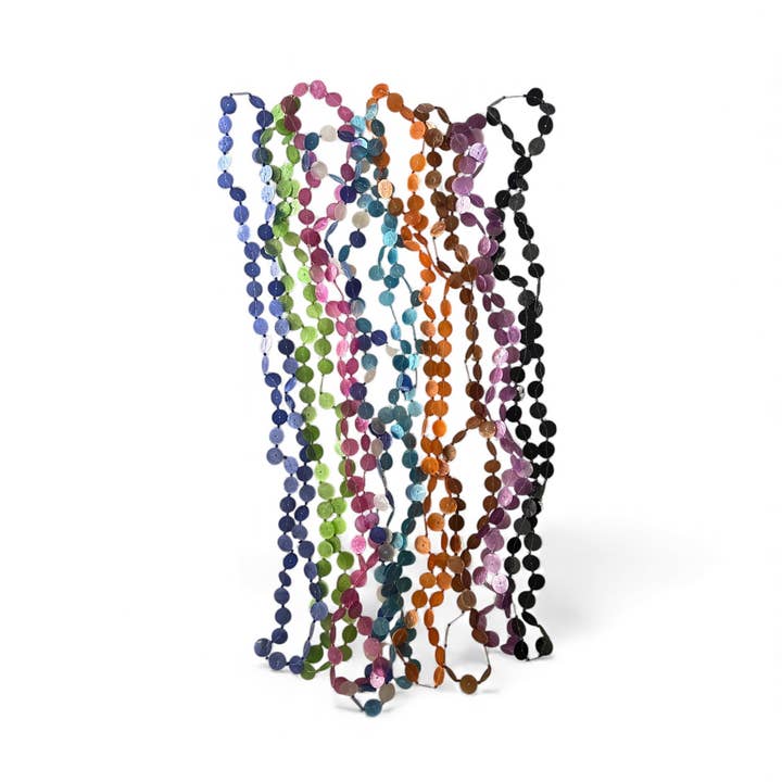 Capiz-skive Halskæde Assorterede 9 farver for engroshandel hos Erik & Mike