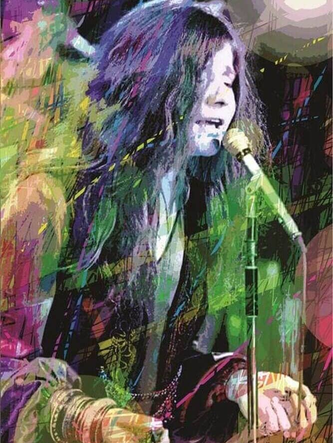 Janis Joplin By: David Lloyd Glover Poster - 24" X 36" for wholesale by Scorpio Posters