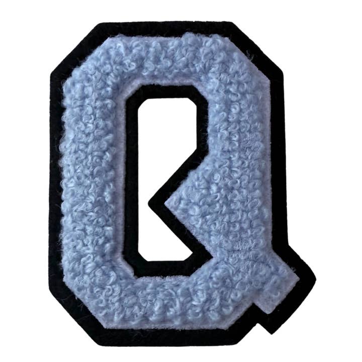 Patch Points - Wholesale Patch - Baby Blue Varsity Letter Sticker & Iron On16