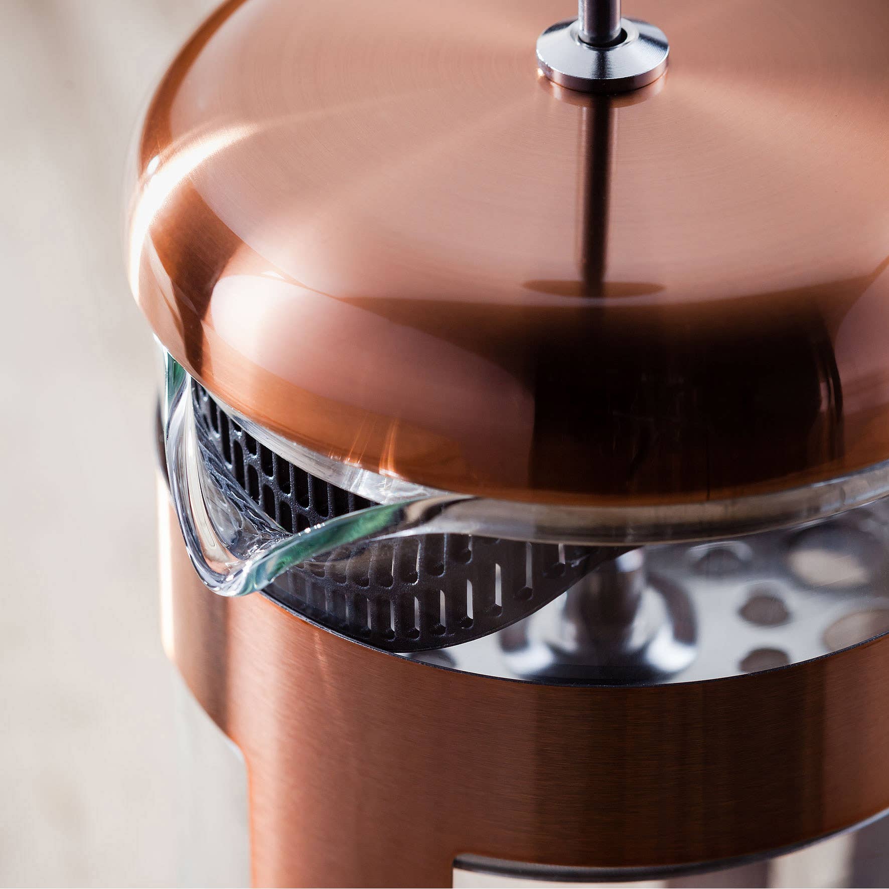 Judge UK – Prensa francesa por atacado – Judge Coffee, 8 Cup Glass Cafetiere, 1L, Cobre2