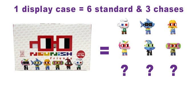 Bigshot Toyworks - Wholesale Figurine Toy - Kids - Nounish Friends Sealed Display Case9