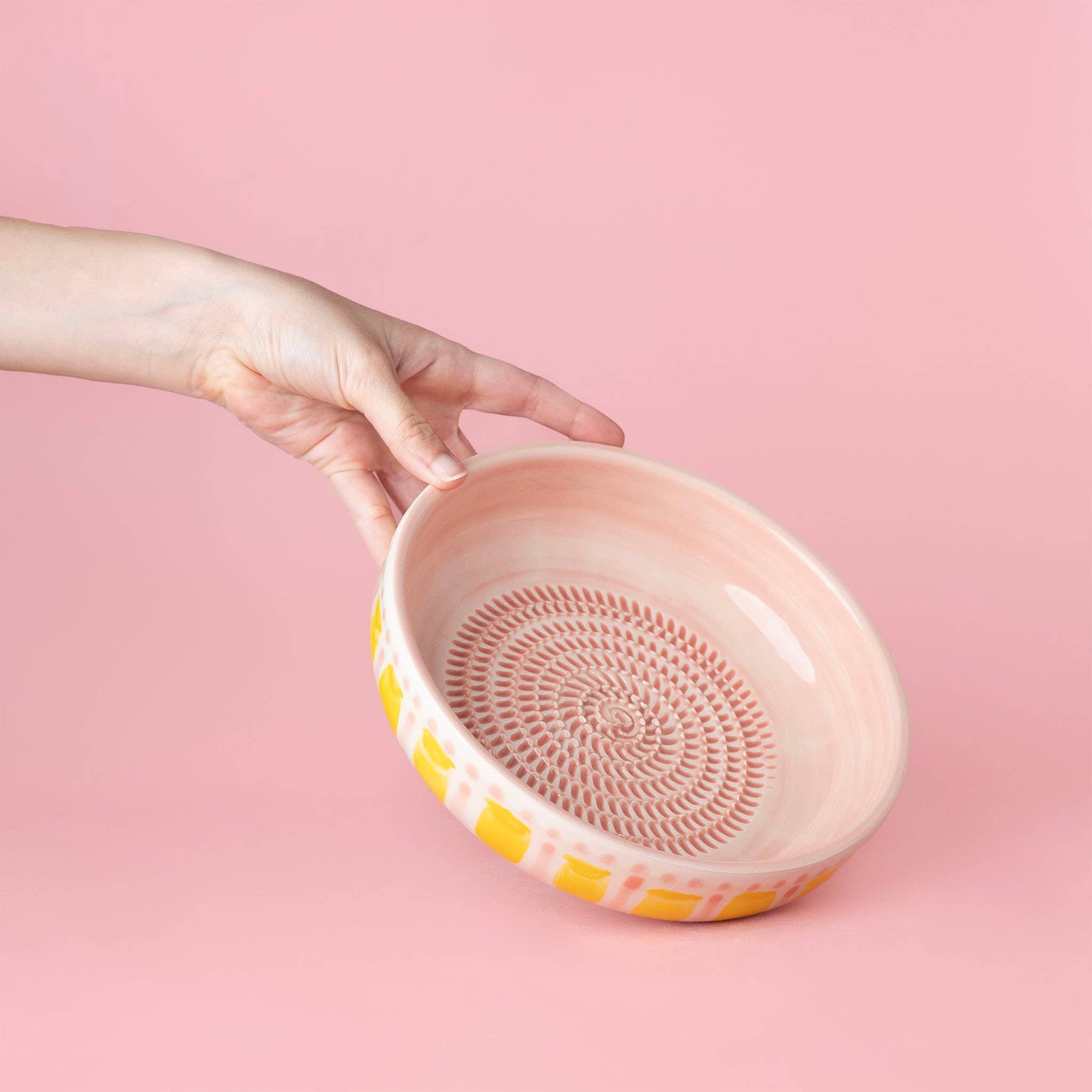 Alfar Tierra Cocida - Wholesale Grater - Large Pottery Grater Plate – Includes Gift Spoon / VALENTINA6