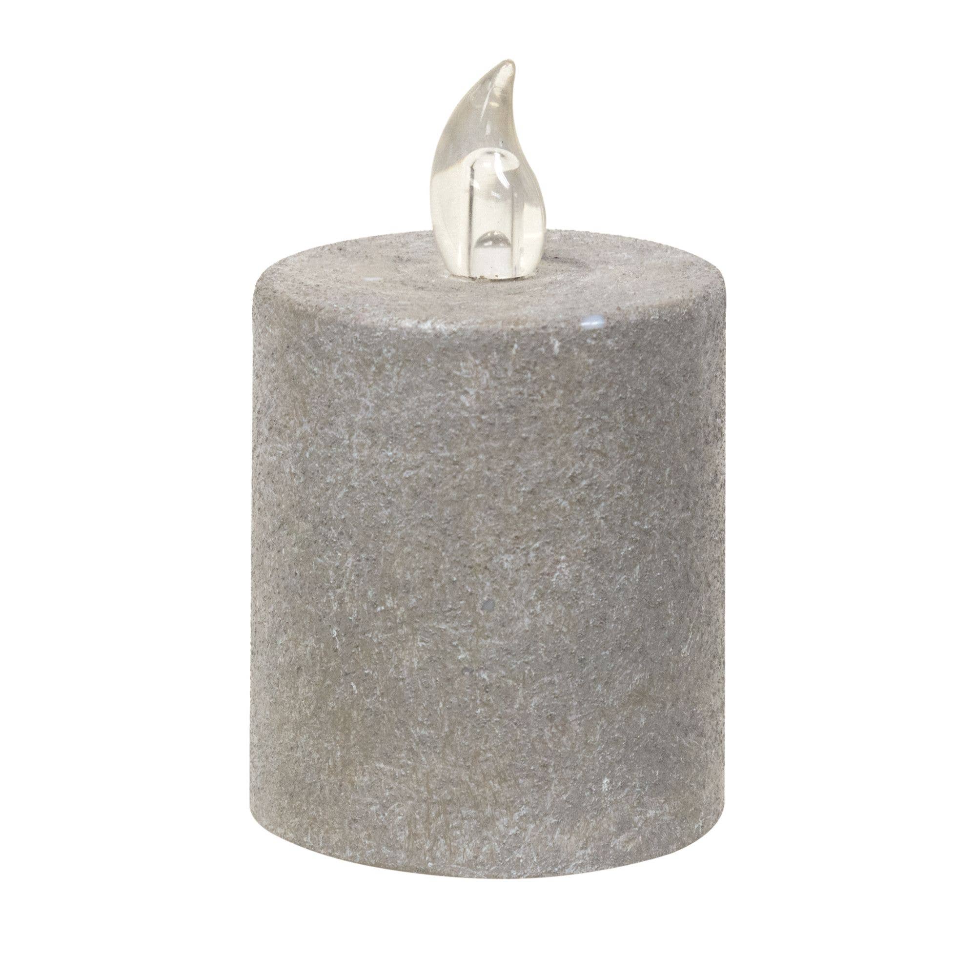 Col House Designs - Wholesale Pillar Candle - Cement Look Pillar, 2.25" x 3.5"0