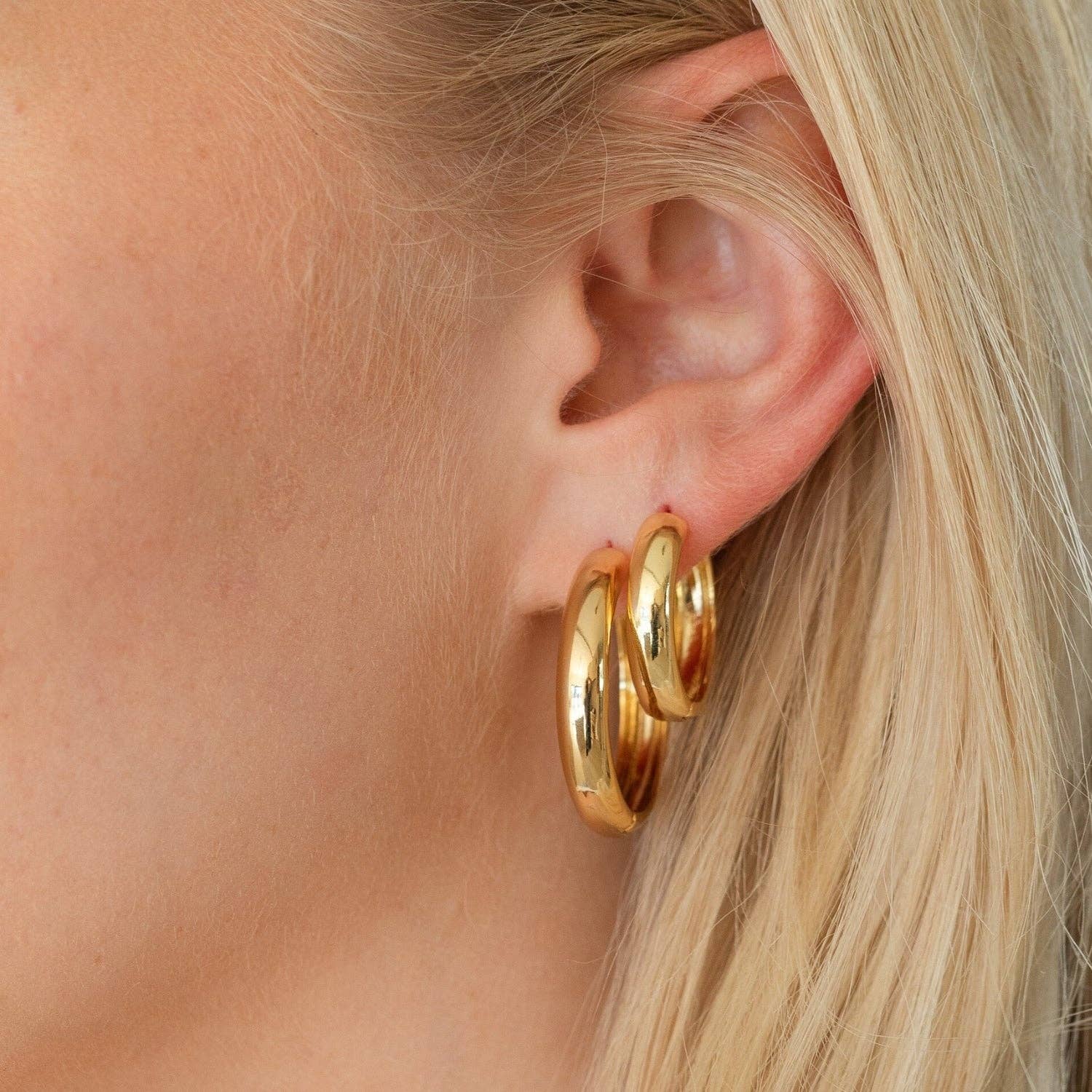 Splendid Iris - Wholesale Huggie Earrings - Combo 3, Small To Bold Huggies3