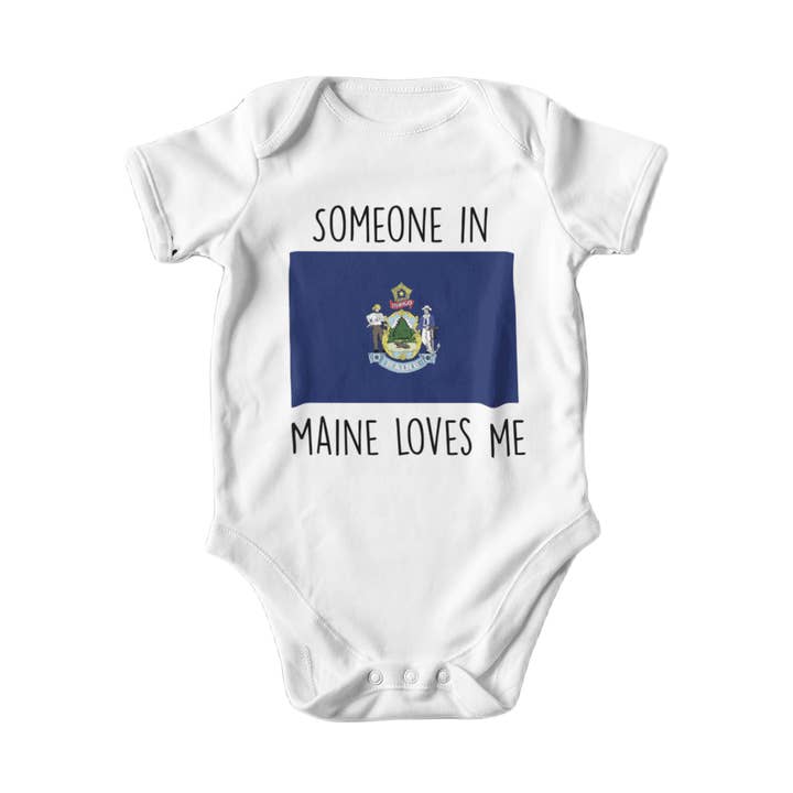 Maine - Baby Boy Girl Clothes Infant Bodysuit Funny Cute Newborn for wholesale by North Fork Forager LLC