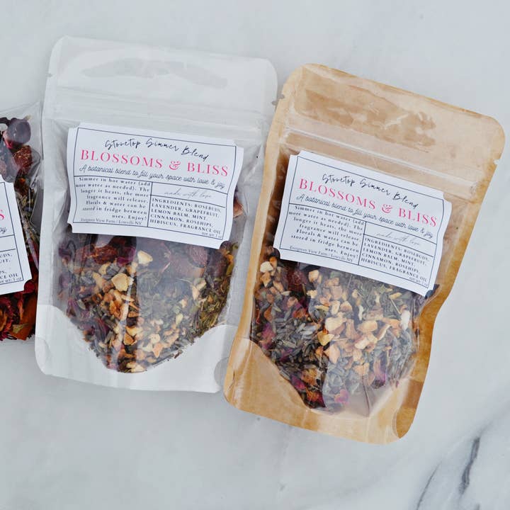 Simmer Pot Kit Valentine's Day Floral Botanic Spring Summer for wholesale by Evergreen View Farm