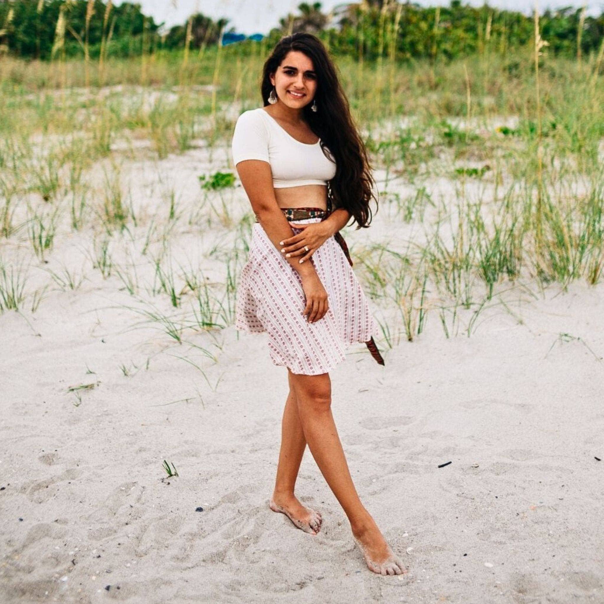 Darn Good Yarn - Wholesale Skirt - Women's - Knee-Length: "Mini" Sari Wrap Skirts25