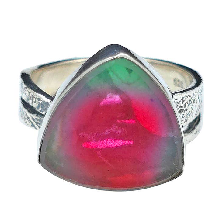 Vattenmelon Turmalin Sterling Silver Ring för wholesale av Amberman