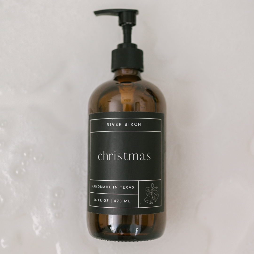 River Birch Candles – wholesale Handtvål – Jul - 16 oz bärnstensglas - handgjord - handtvätt 6