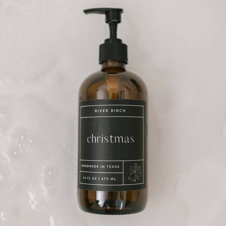 River Birch Candles - Wholesale Hand Soap/Wash - Christmas - 16 oz Amber Glass - Handmade - Hand Wash 6
