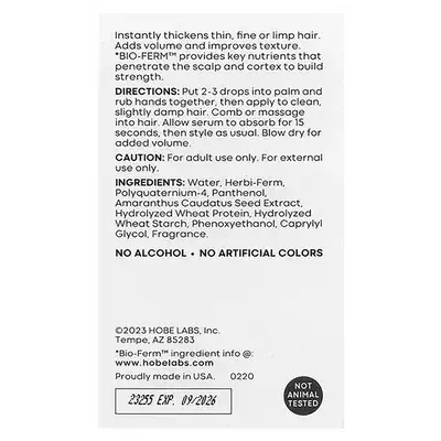 Hobe Labs - Wholesale Hair Thinning/Loss Treatment - Energizer - Hair Thickening Serum (2 fl oz)2