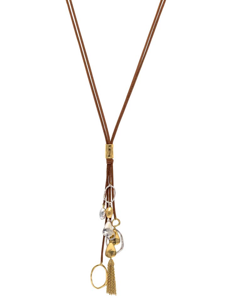 Dauplaise Sieraden - Twee-Ton Kwast Lange Ketting voor wholesale door caroldauplaisejewelry