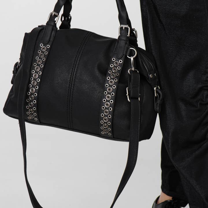 HJS - Wholesale Shoulder Bag - Women's - Shoulder bag 'FREMONT' - with tasteful stud design3