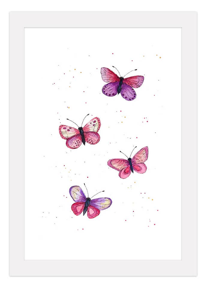 Stampa farfalle rosa per la vendita all'ingrosso da parte di Duck Blue®