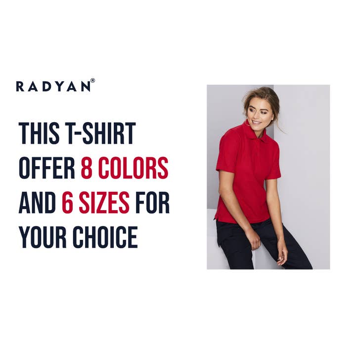 Radyan - Wholesale Polo - Women's - Womens Performance Cotton/Polyester Polo T-Shirt5