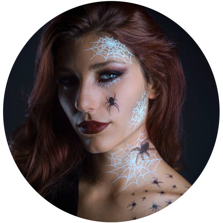 2 x Pretty Little Killers Temporary Tattoo Halloween Costume for Men and Women, Adult, Face Sticker for wholesale by TATTOOCREW