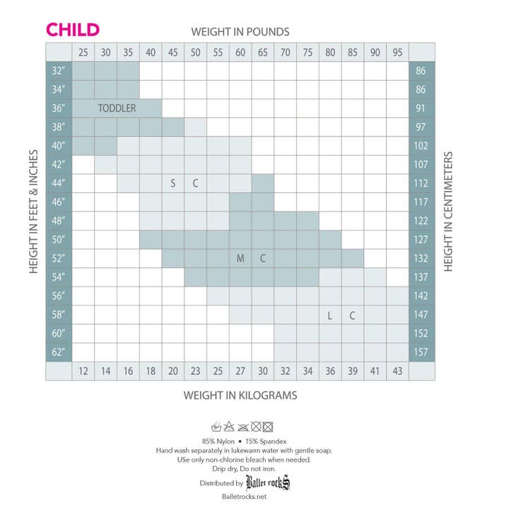 Ballet Rocks - Wholesale Tights - Kids - BALLET ROCKS® Child Convertible Tights Case4