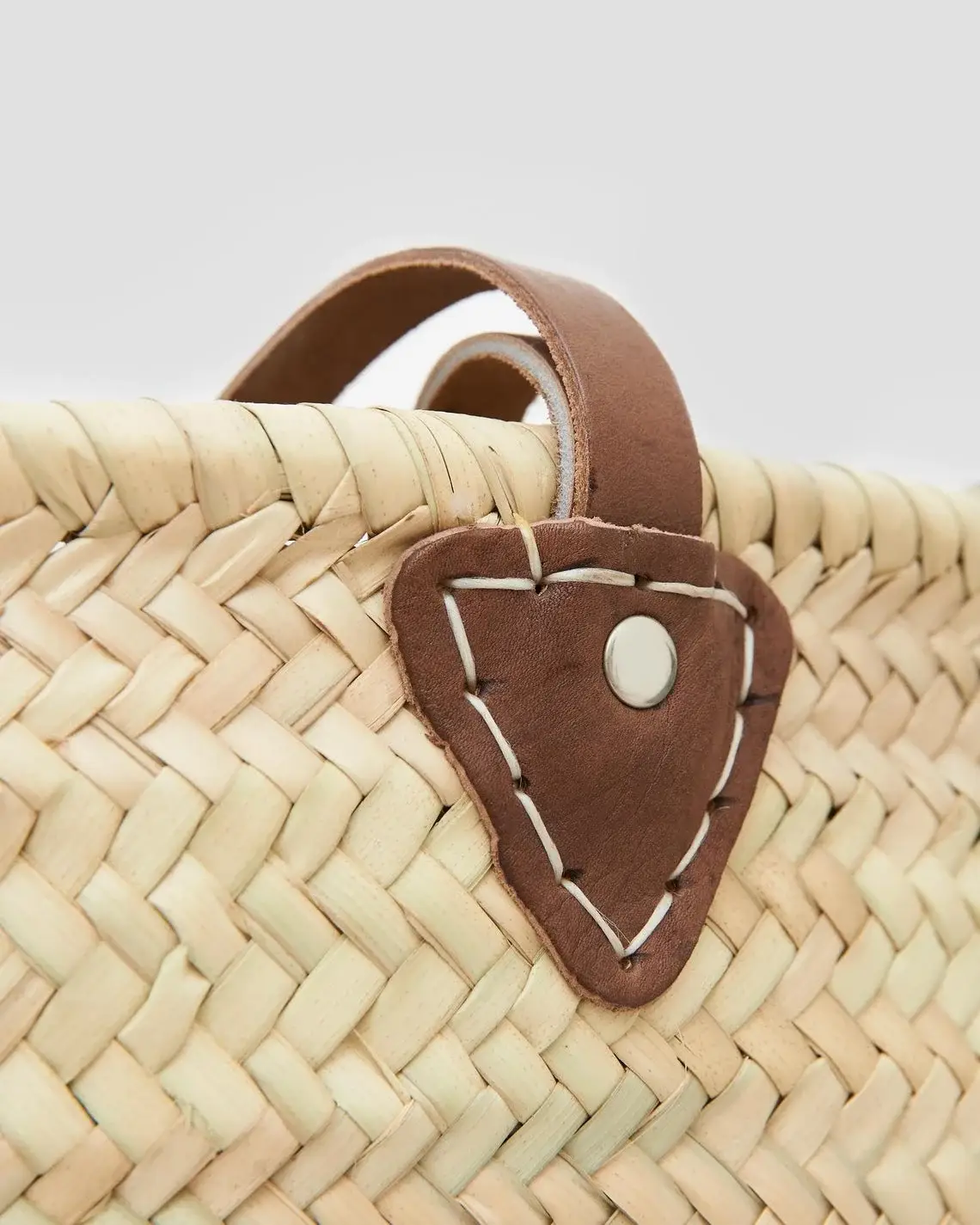 High crafty – wholesale Beach bag – Handmade Moroccan Basket – French Market Basket with Double 2