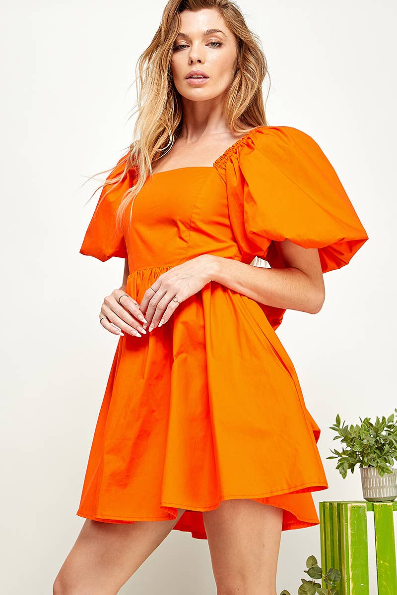 Sweet Lemon - Wholesale Dress - Women's - Cloudpuff Bow-Back Mini Dress11