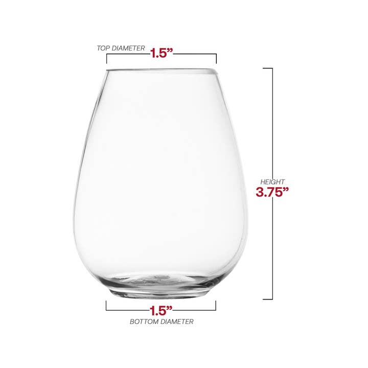 Smarty had a Party - Wholesale Disposable Cup - 4 oz. Clear Stemless Plastic Mini Goblets - 64 pcs3
