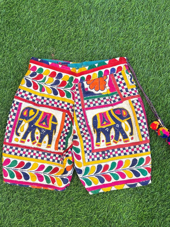 Meghcraft - Wholesale Shorts - Women's - Cotton Shorts Bermuda - Embroidered Boho Shorts 10