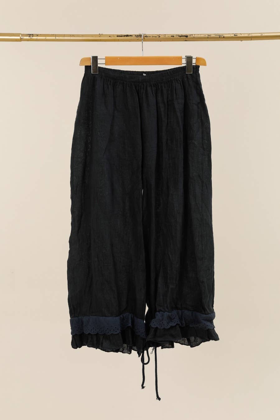 la maison des fibres naturelles - Wholesale Broek - Dames - Elegante broek met opengewerkt borduurwerk 9204 van 100% linnen26