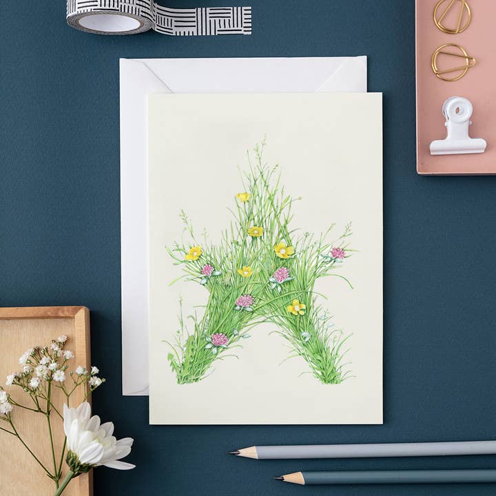 The DM Collection ( We cover US import Duties) – wholesale Everyday greeting card – Grass Star - Greetings Card
