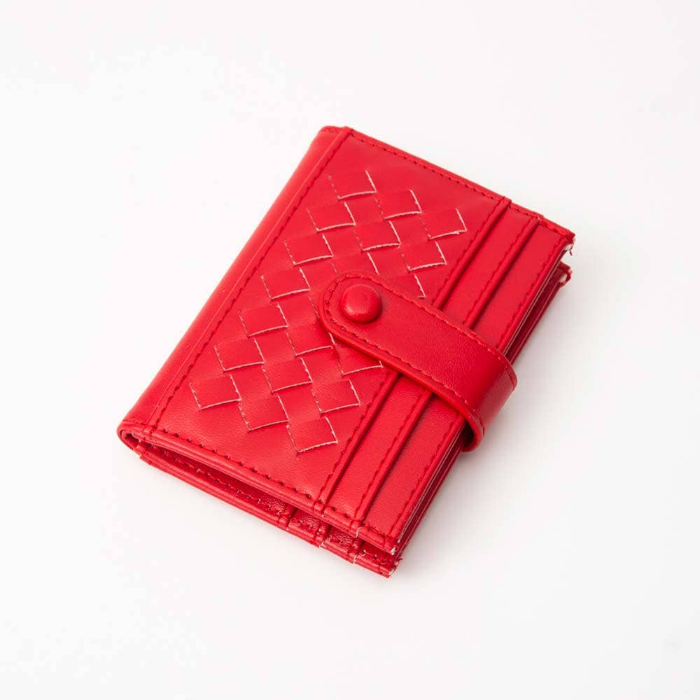 Sensibling Corp. – Engroshandel Kortetui - Dame – Klassisk vævet kortholder i kunstlæder7