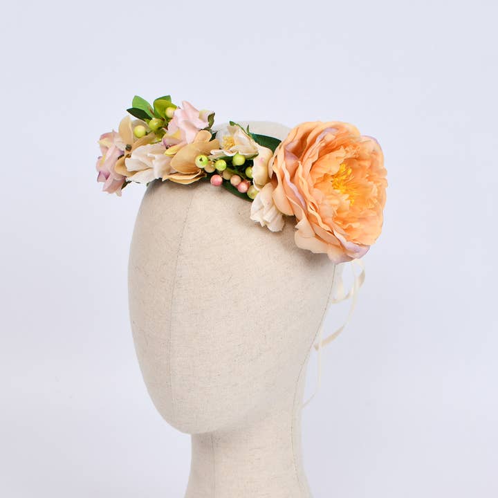 Victoria Moda - Vendita all'ingrosso Fascia per capelli - Donna - Corona Floreale Bosco Magico