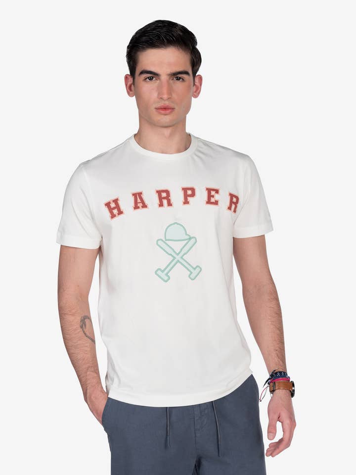 Retro T-shirt - 401325028 voor wholesale door Harper & Neyer