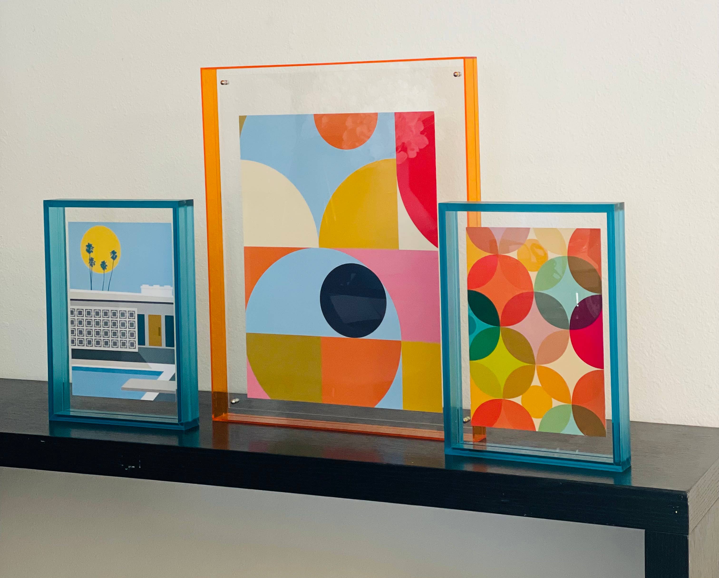 hide+seek SUPPLY CO - Wholesale Picture frame - Levitate Acrylic Shadow Box Frame - 8 x 10 - Blue (no art)3