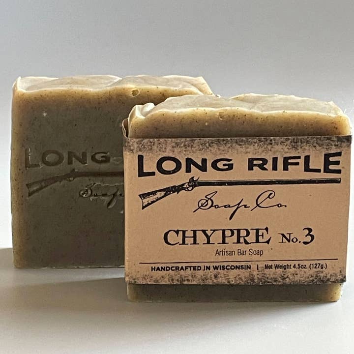 Men's Bar Soap - Chypre No. 3 for wholesale by Long Rifle Soap Company