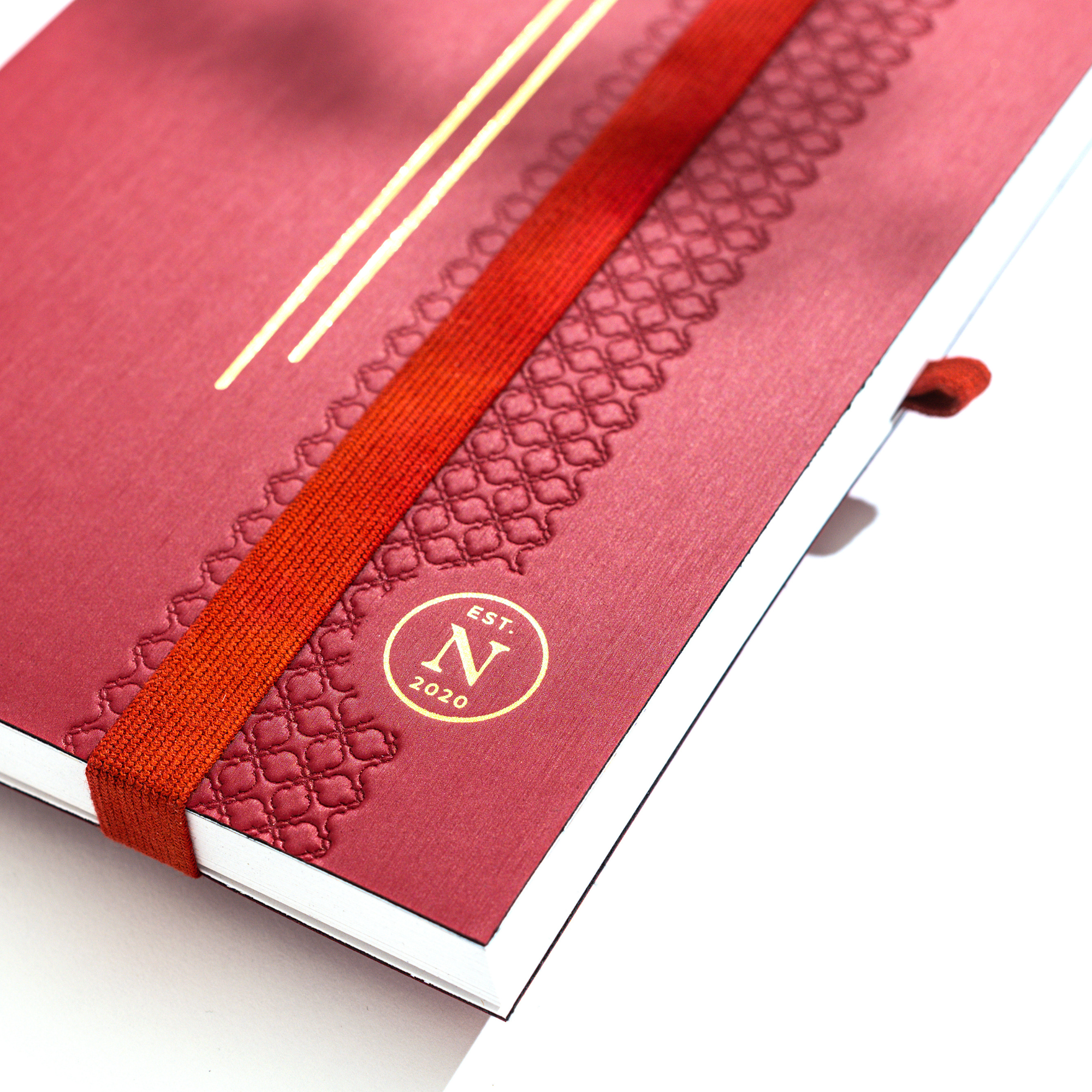 nez living | notebooks & bullet journals - Wholesale Notebook - vegan bio-leather notebook - Luisa; large / ruby5