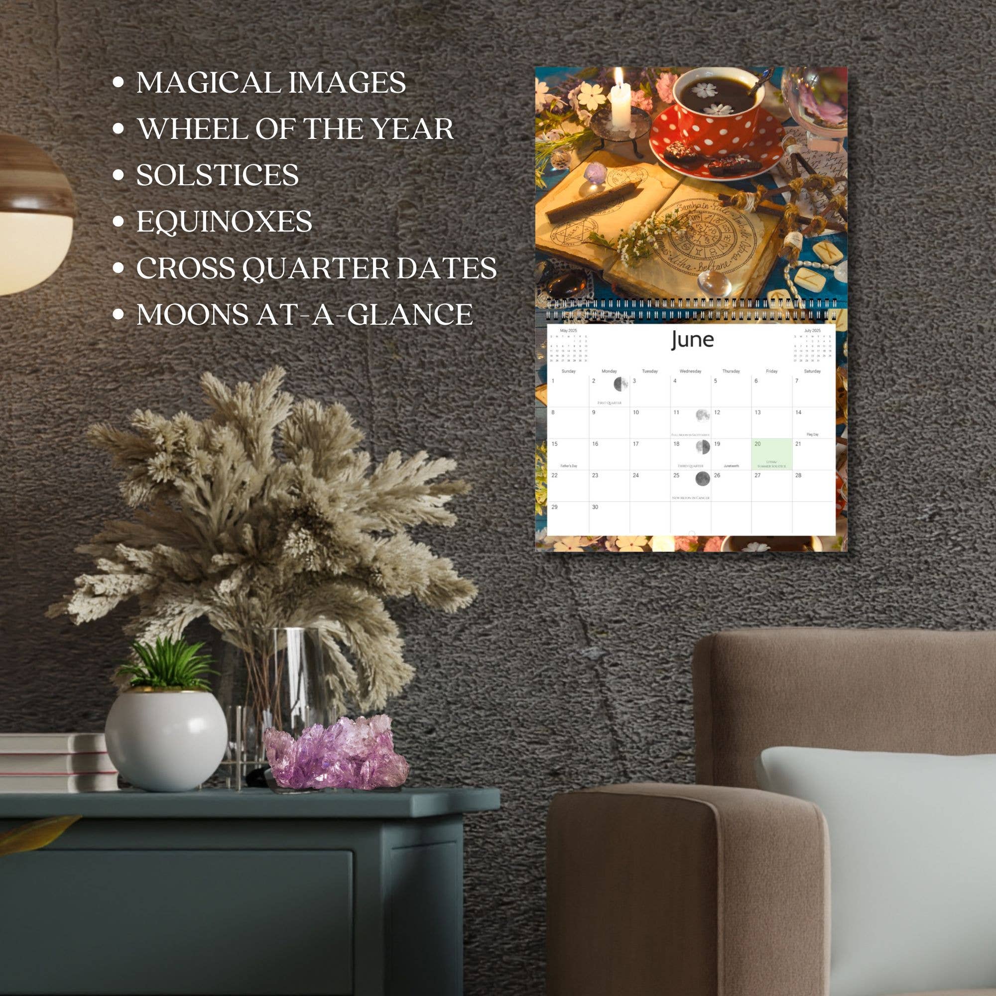 Calendar Magic Co. - Vendita all'ingrosso Calendario - Calendario WICCAN 2026 - Ruota dell'Anno5