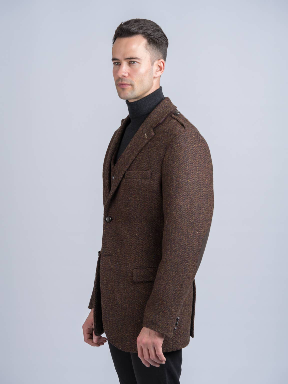Brown Herringbone Tweed Jacket & Blazer for wholesale on Faire5