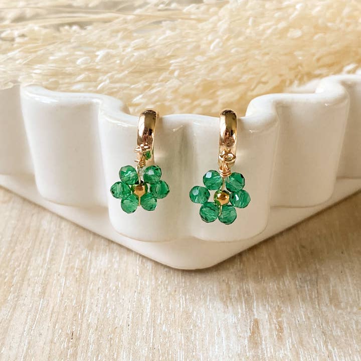 Agaveh girl - Wholesale Huggie Earrings - Nectar Blooms5